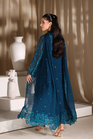 AZURE NEW ZINC CHIFFON PARTY WEAR DAZZ-107