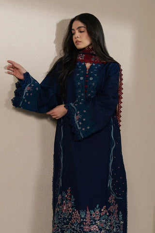 ZIVA BLUE EMBROIDERED LUXARY LAWN COLLECTION