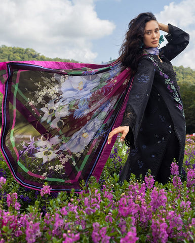 MUSHQ NEW BLACK EMBROIDERED LUXURY LAWN COLLECTION