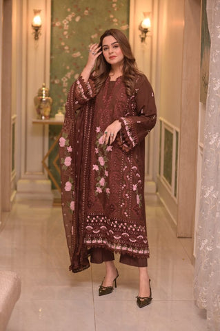 ANEELAS NEW CHICKANKARI LUXURY LAWN COLLECTION