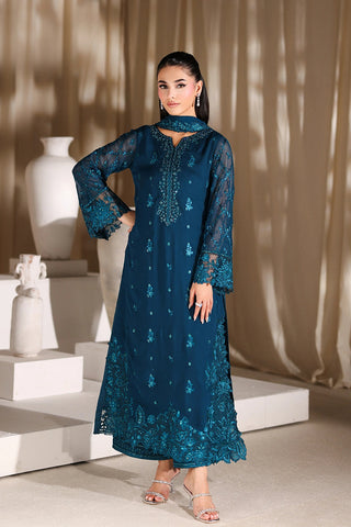 AZURE NEW ZINC CHIFFON PARTY WEAR DAZZ-107