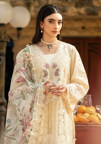 ELAF NEW OFF-WHITE CHIKANKARI LUXURY LAWN COLLECTION