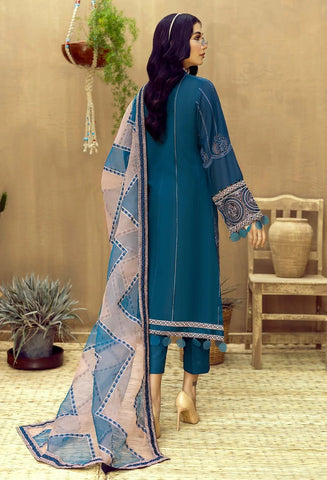 Adan Libas Blue Luxury Lawn Collection