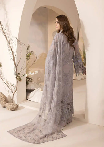 Lavish Pareesa Luxury Chiffon'24 D-09 PALE LAVENDAR