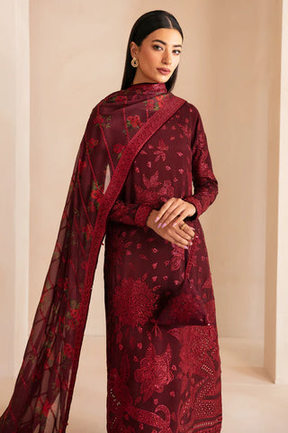 Jazmin Maroon Formal Collection Chiffon