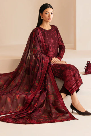 Jazmin Maroon Formal Collection Chiffon