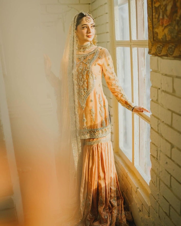 HADIZOUTFIT NEW ORANGE CHIFFON GHARARA