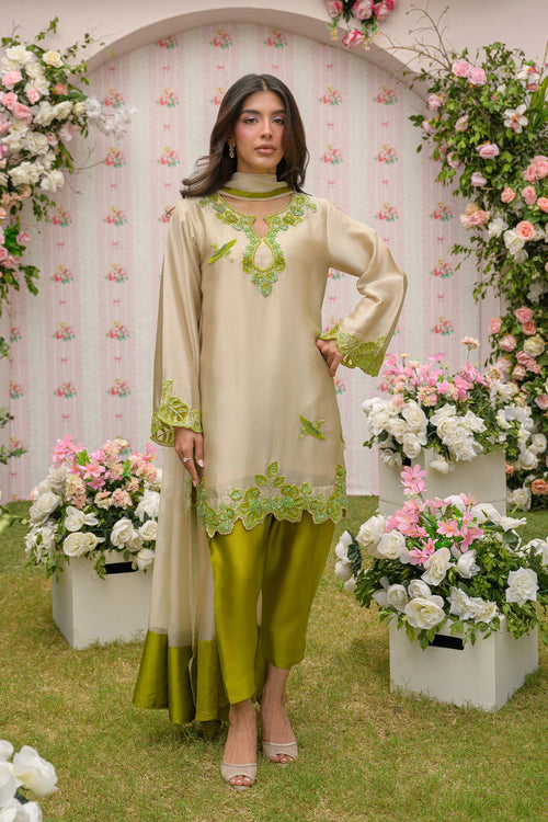 HADIZOUTFIT NEW KAFTAAN SILK PARTY WEAR CBZZ-201