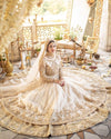 MAHA WAJAHAT NEW GOLD NET BRIDAL MAXI
