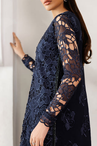 ZARIF NEW BLUE CHIFFON PARTY WEAR DBEZ-178