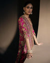 SANA SAFINAZ NEW SHOCKING PINK SILK BRIDAL WEAR