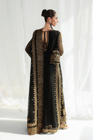 QALAMKAR NEW BLACK SILK PARTY WEAR EGZZ- 268