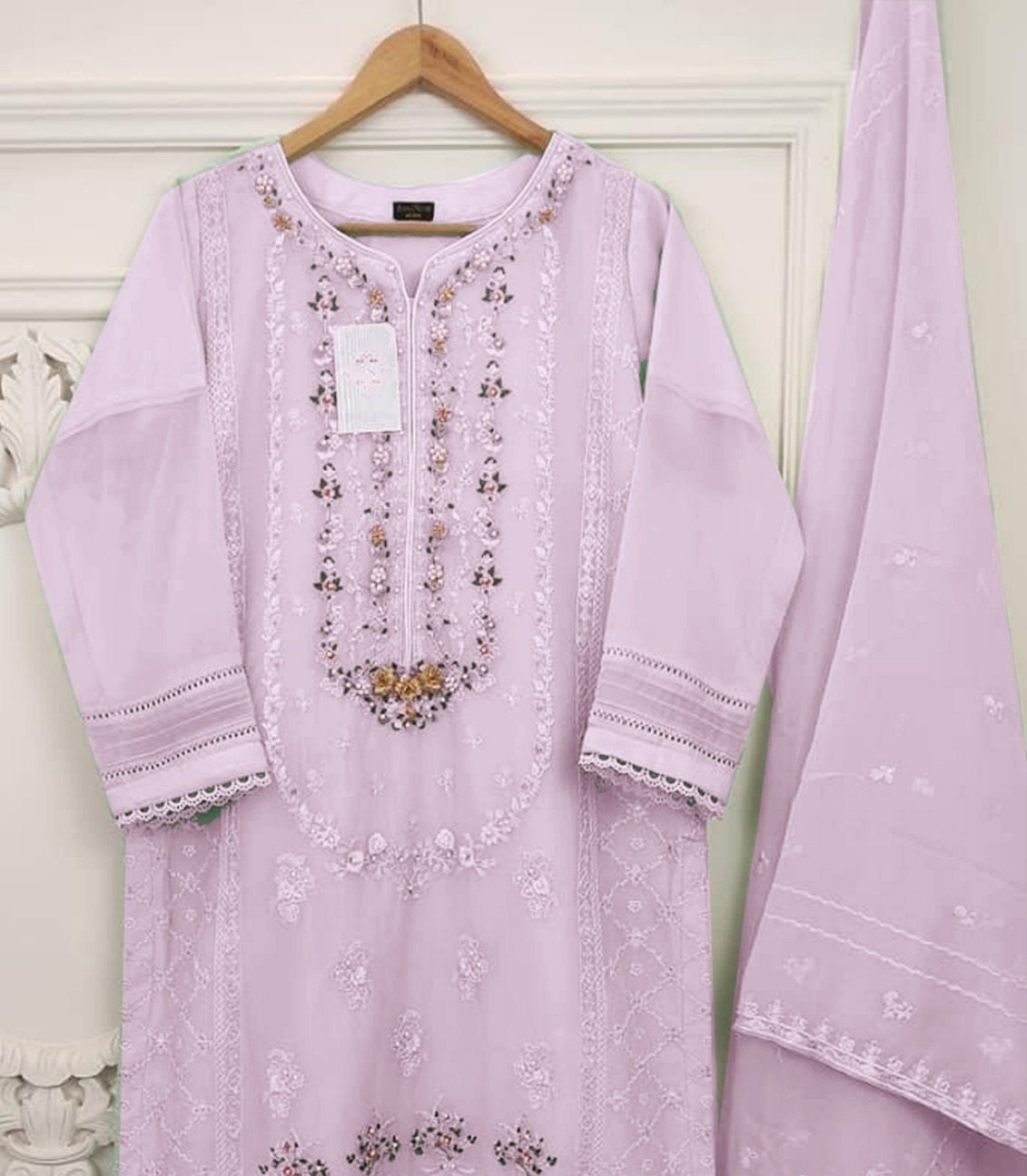 Agha Noor Pink Formal Organza Replica