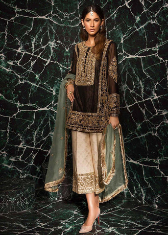 HADIZOUTFIT NEW BLACK VELVET PARTY WEAR FFZZ-204