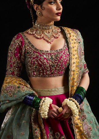 HUSSAIN REHAR NEW RAW SILK BRIDAL WEAR MAXI IHEZ-058