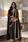 HARIS SHAKEEL NEW BLACK CHIFFON PARTY WEAR
