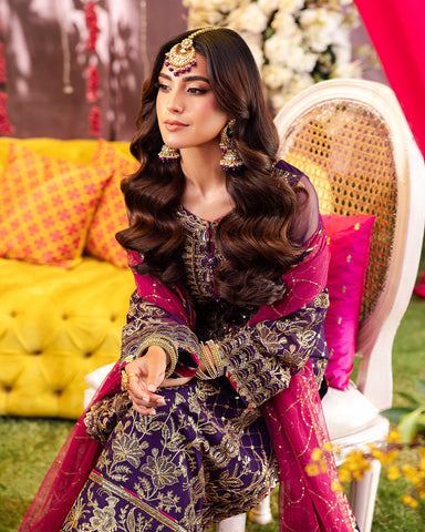 Asim Jofa Luxury Chiffon Embroidered Collection 3 Pc Unstitched AJMJ-14