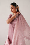 BAROQUE NEW PINK CHIFFON PARTY WEAR DFEZ-027
