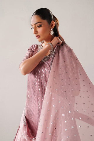 BAROQUE NEW PINK CHIFFON PARTY WEAR DFEZ-027