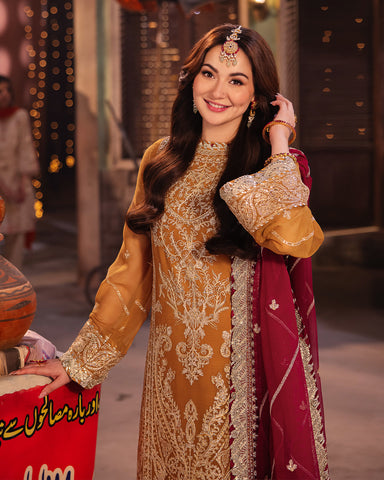 Asim Jofa Chiffon Embroidered Unstitched 3 Pcs