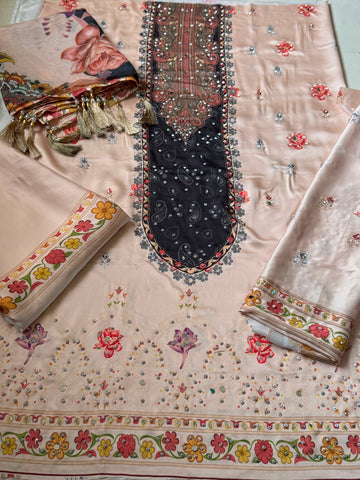 HADIZOUTFIT NEW DIGITAL PRINTED SILK PARTY WEAR BEZZ-5057