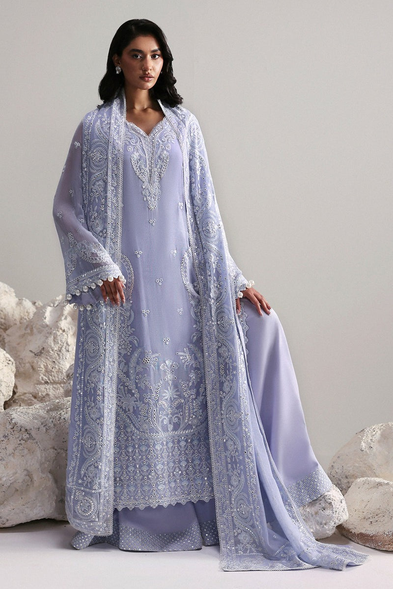 AFROZEH NEW LILAC LUXURY COTTON PARTY WEAR