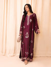 HADIZOUTFIT NEW MEHROON STITCHED SILK PARTY WEAR DFEZ-226