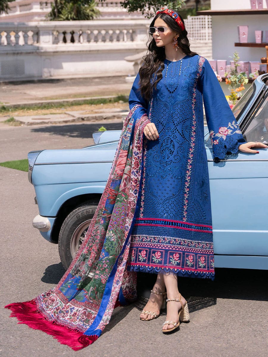 BIN ILYAS NEW BLUE CHIKANKARI LUXURY LAWN COLLECTION