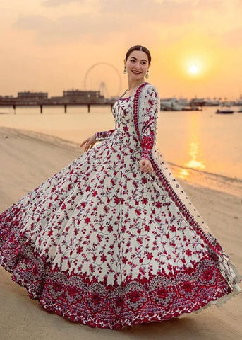 FAIZA SAQLAIN EMBROIDERED LUXURY LAWN MAXI