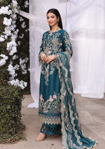 KAHF NEW BLUE CHIKANKARI LUXURY LAWN COLLECTION