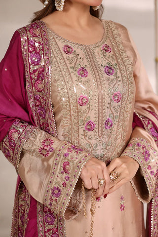 ANEELAS NEW EMBROIDERED SILK PARTY WEAR