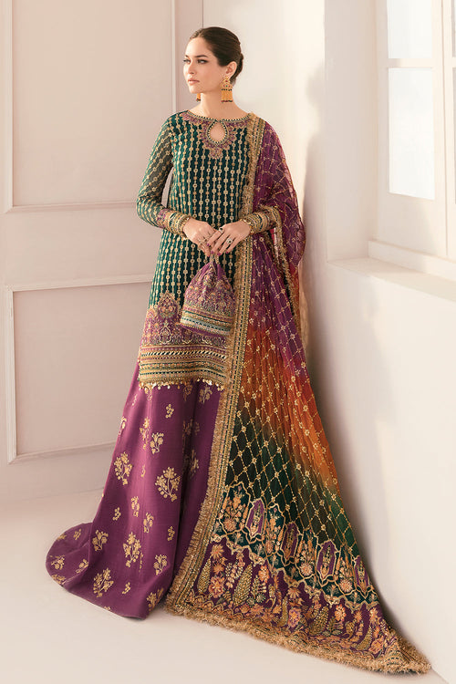 BAROQUE CHANTELLE NEW CHIFFON BRIDAL WEAR GHARARA