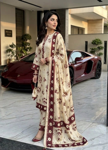 HADIZOUTFIT NEW DIGITAL PRINTED SILK PARTY WEAR BEZZ-5058