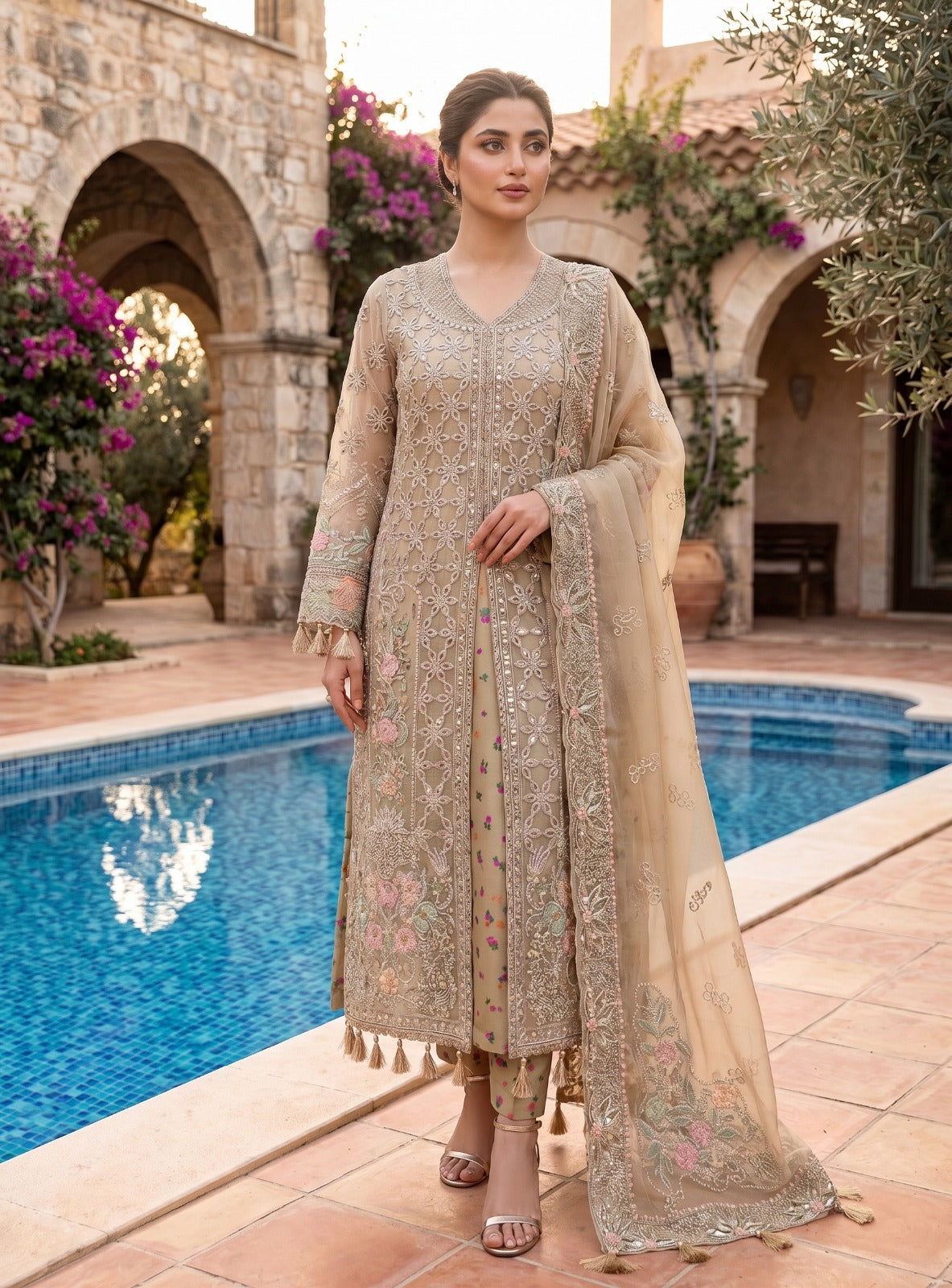 AFROZEH NEW ORGANZA PARTY WEAR GBZZ-187