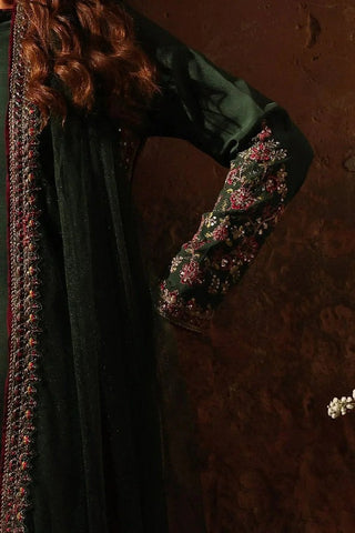 CHARIZMA NEW BOTTLE GREEN RAW SILK PARTY WEAR