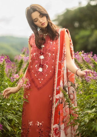 MUSHQ NEW RED EMBROIDERED LUXURY LAWN COLLECTION