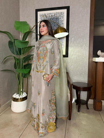 HADIZOUTFIT NEW KAAFTAN STYLE SILK PARTY WEAR DFEZ-214
