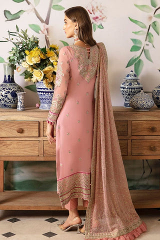 GULAL NEW PEACH CHIFFON PARTY WEAR