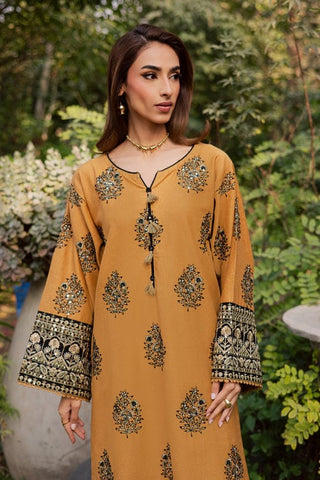 BATIK MUSTARD NEW LUXURY LAWN COLLECTION