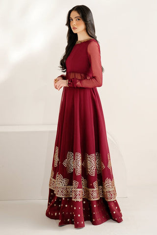 JAZMIN NEW RED CHIFFON PARTY WEAR