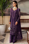 GULAL NEW PURPLE ORGANZA PARTY WEAR DHEZ-232