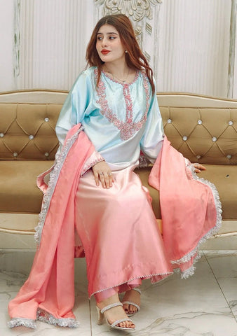 LULUSAR NEW TWO TONE SILK PARTY WEAR DFZZ-071