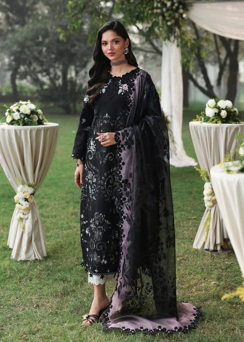 SARDINA NEW BLACK CHIKANKARI LUXURY LAWN COLLECTION