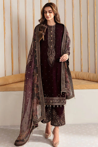 Jazmin Maroon Formal Collection Velvet Replica