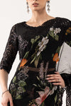 MARIA B NEW PRINTED CHIFFON SAREE DGEZ-014