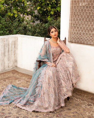 FAIZA SAQLAIN NEW BRIDAL NET GHARARA