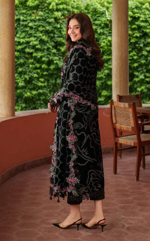 ASIFA NABEEL NEW BLACK VELVET PARTY WEAR