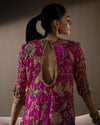 SANA SAFINAZ NEW SHOCKING PINK SILK BRIDAL WEAR