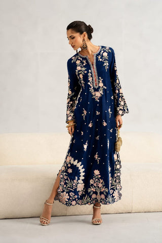 ETHNC NEW 2PC KAAFTAN STYLE SILK PARTY WEAR  BFZZ-084