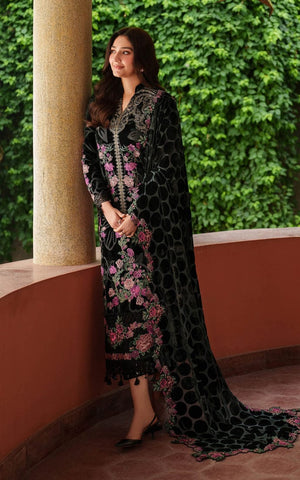 ASIFA NABEEL NEW BLACK VELVET PARTY WEAR